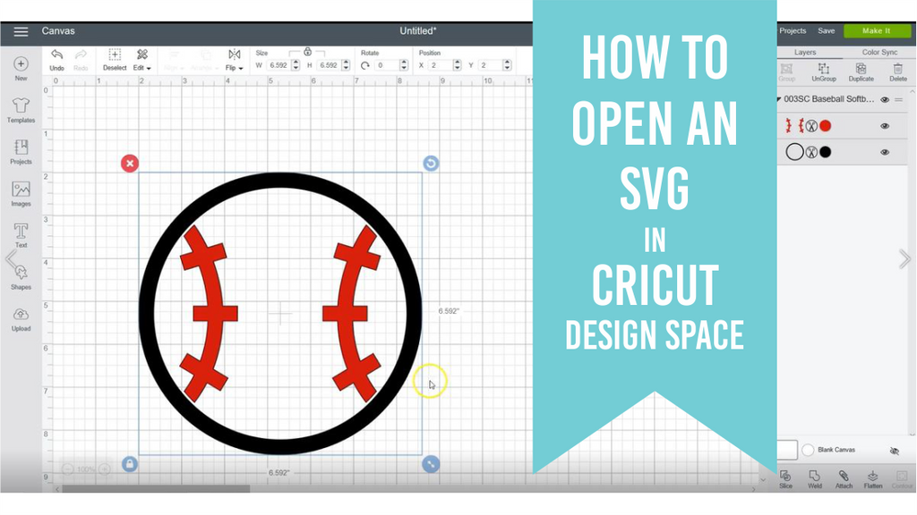 How to open an svg in Cricut Design Space