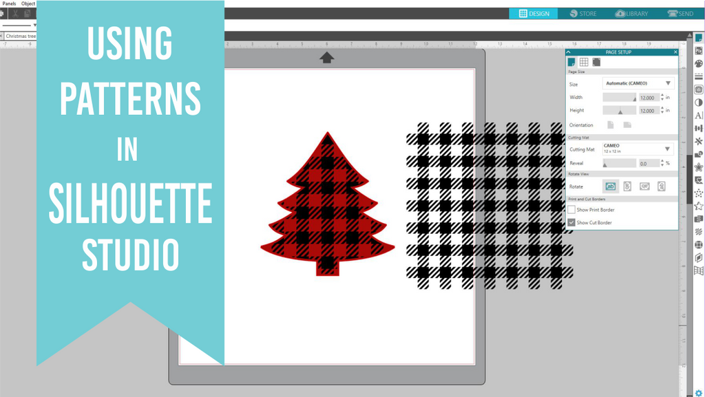 How to use patterns in Silhouette Studio