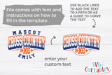 Cross Country Template 0017 | SVG Cut File