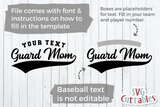 Color Guard Template 0017 | SVG Cut File