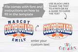 Color Guard Template 0019 | SVG Cut File