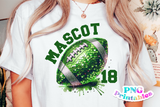Sequin Footballs | PNG Sublimation File