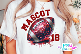 Sequin Footballs | PNG Sublimation File
