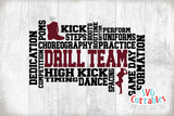 Drill Team Word Art | SVG Cut File