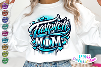 Fastpitch Mom Airbrushed | PNG File