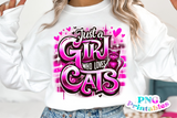 Just A Girl Who Loves Cats | PNG Sublimation File