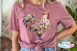Floral Rooster | PNG File
