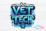 Vet Tech Airbrushed | PNG File