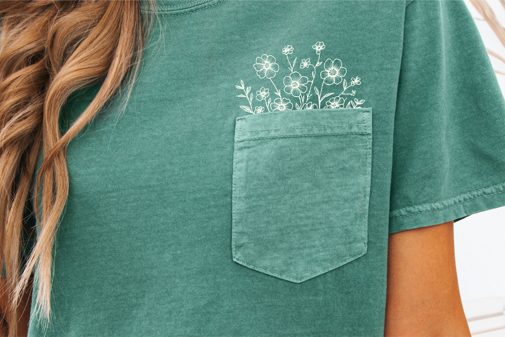Floral Pocket | PNG Sublimation File
