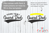 Color Guard Template 0021 | SVG Cut File