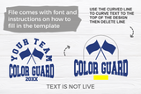 Color Guard Template 0023 | SVG Cut File