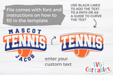 Tennis Template 0023 | SVG Cut File