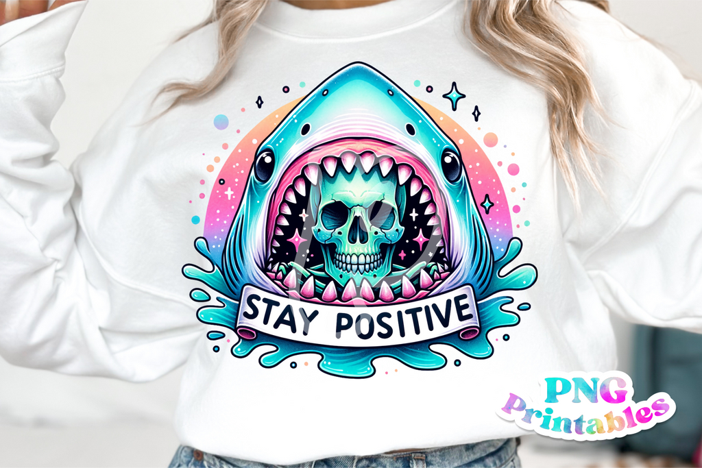 Stay Positive | Funny PNG File