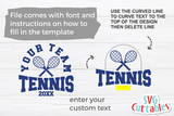 Tennis Template 0025 | SVG Cut File