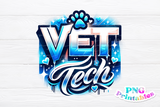 Vet Tech Airbrushed | PNG File