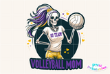 Volleyball Skeleton Mom | PNG Print File
