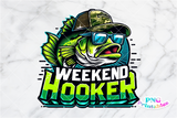 Weekend Hooker | Fishing PNG Print File