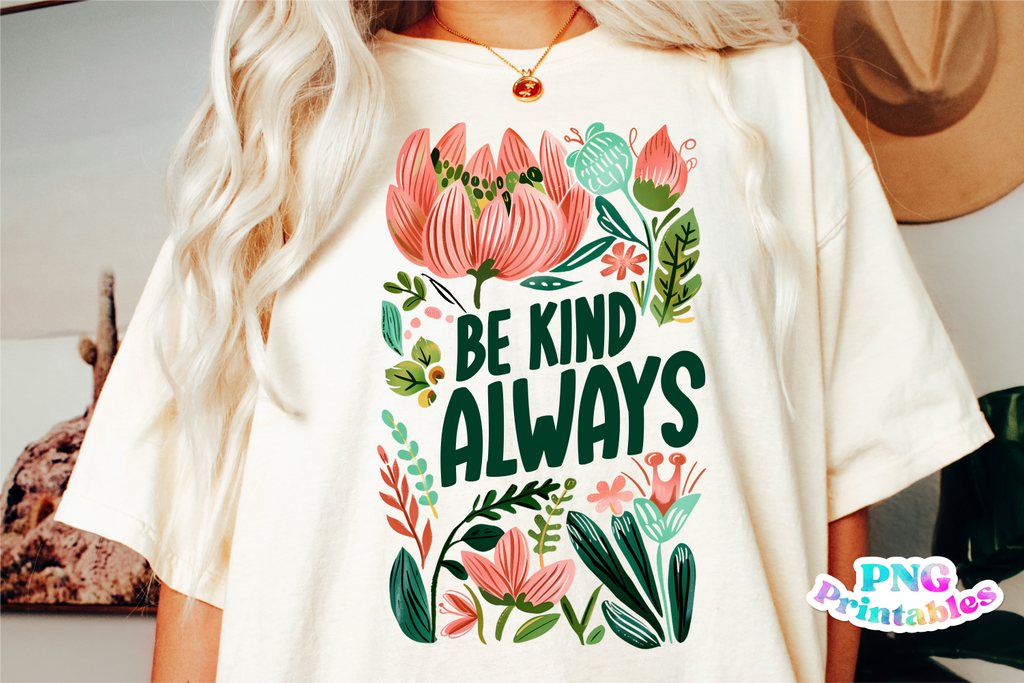 Be Kind Always | Inspirational PNG File