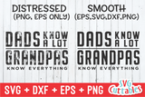 Dads Know A Lot Grandpas Know Everything | Father's Day SVG Cut File