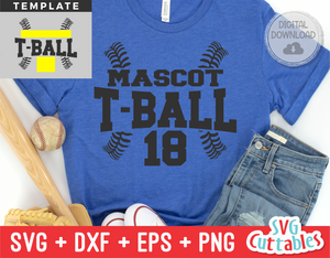 T-Ball Dad Template 003 | SVG Cut File
