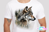 Watercolor Wolf | PNG File