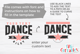 Dance Template 0041 | SVG Cut File