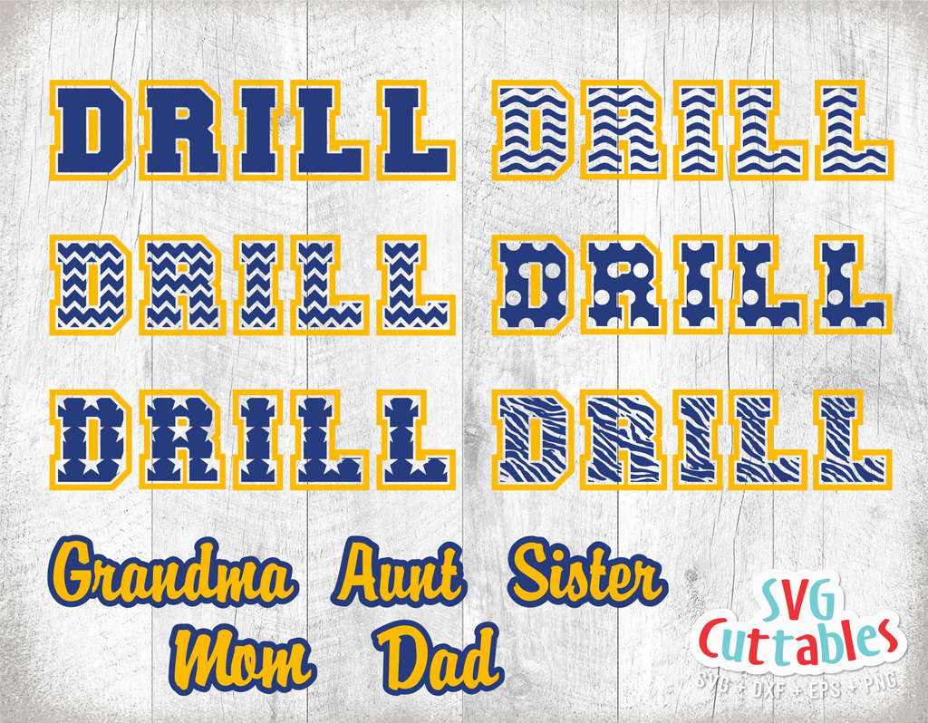 Drill Template 0010 | SVG Cut File