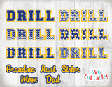 Drill Template 0010 | SVG Cut File