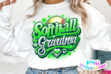 Softball Grandma Airbrushed | PNG File