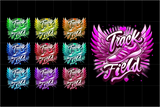 Track and Field Mom Airbrushed | PNG File