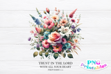 Trust In The Lord | Christian PNG Sublimation File