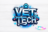 Vet Tech Airbrushed | PNG File