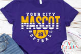 Softball Template 0052 | SVG Cut File