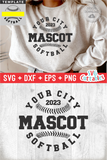 Softball Template 0056 | SVG Cut File