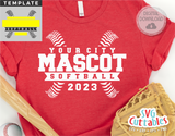 Softball Template 0057 | SVG Cut File