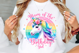 Unicorn Birthday Girl Family | PNG Print File