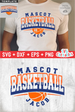 Basketball Template 0062 | SVG Cut File