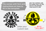 Softball Template 0065 | SVG Cut File