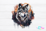Watercolor Wolf | PNG File
