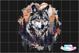 Watercolor Wolf | PNG File