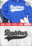 Registrar Swoosh | School SVG Cut File