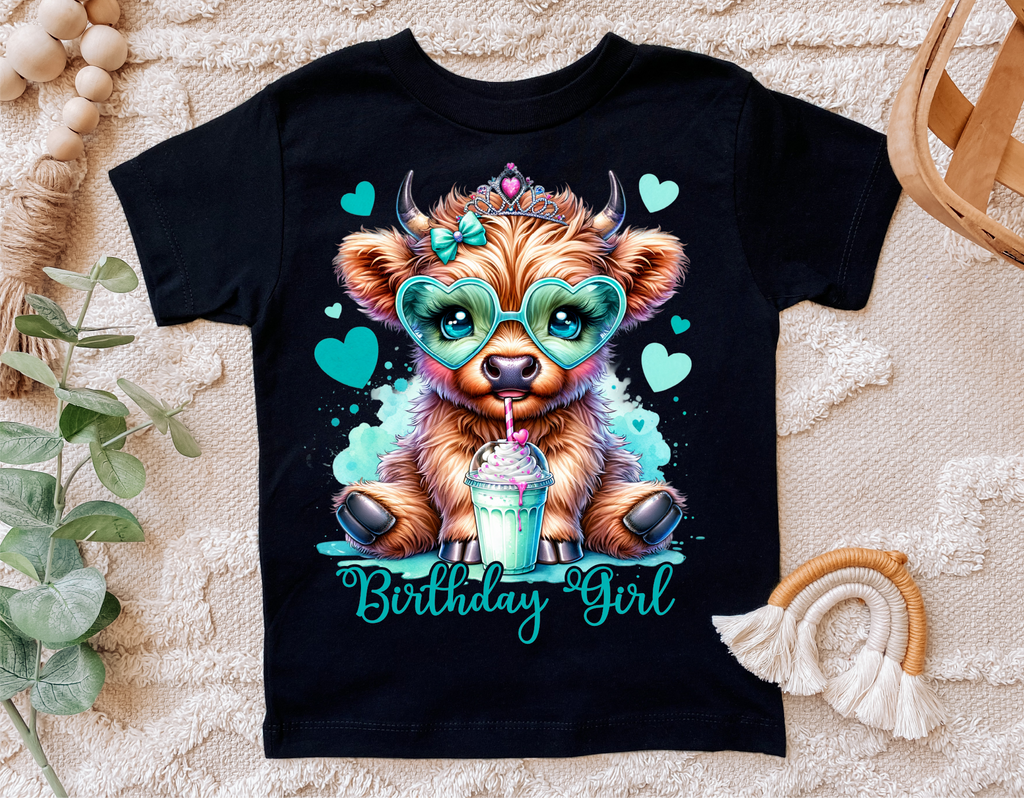 Highland Cow Birthday | PNG Print File