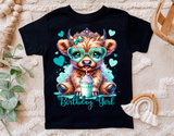 Highland Cow Birthday | PNG Print File