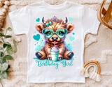 Highland Cow Birthday | PNG Print File