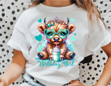 Highland Cow Birthday | PNG Print File