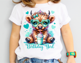 Highland Cow Birthday | PNG Print File