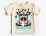 Highland Cow Birthday | PNG Print File