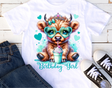Highland Cow Birthday | PNG Print File