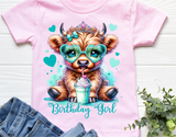 Highland Cow Birthday | PNG Print File