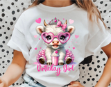 Highland Cow Birthday | PNG Print File